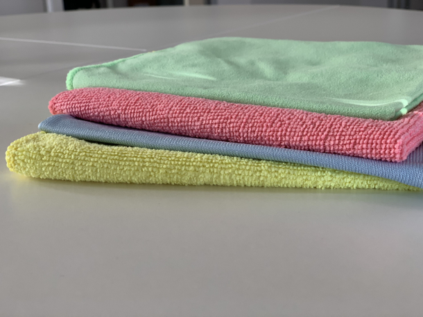 KESOTO 10 Stücke Doppelseitig Mikrofaser Reinigung Trockentuch Reinigungstuch Putztuch Staubentfernung Tuch für Schmuck Objektivreinigung