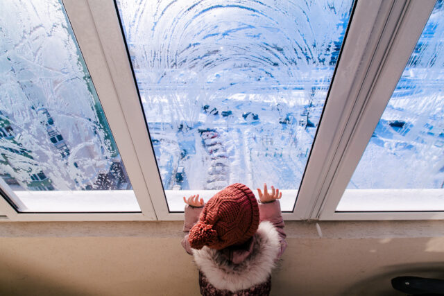 Fensterreinigung im Winter